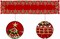 Holly Tree Table Runner, Dresser Scarf, Rectangular 16 x 54 Inch